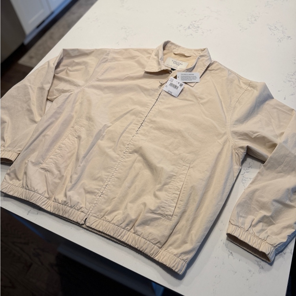 AE Tan Men's lightweight Jacket NWT